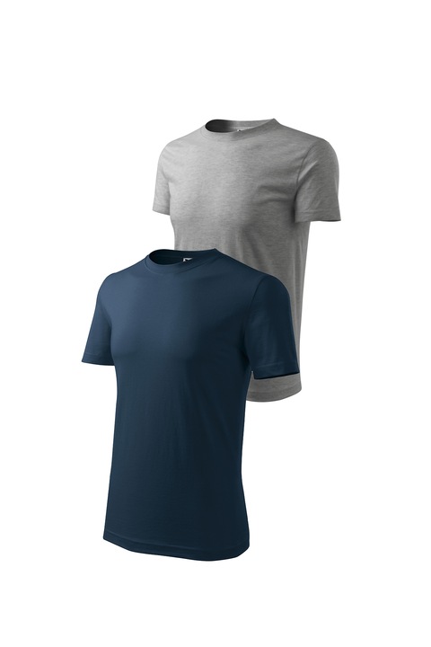 Set 2 tricouri de barbati, Malfini, Classic, mix 3, Gri inchis/Bleumarin