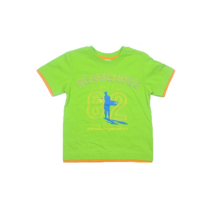 Tricou cu maneca scurta pentru baieti Wendee DY DY 101270-2V-116, Verde 17666