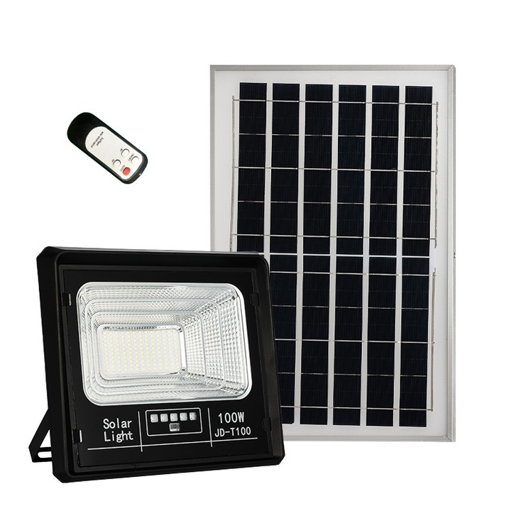 Соларен LED прожектор с дистанционно JD-T 100W