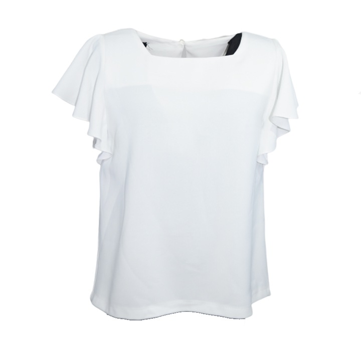 Bluza cu maneca scurta pentru fete Mini Junior IGM-15-140, Alb 78921