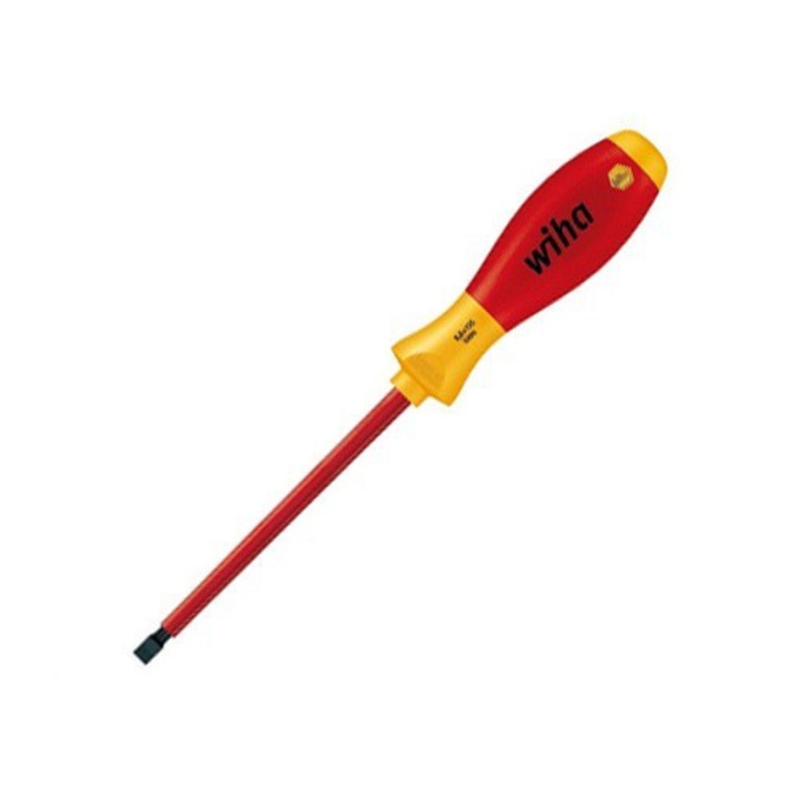Електрическа плоска отвертка Wiha SoftFinish VDE, SL3.0x100 (040301-0449)