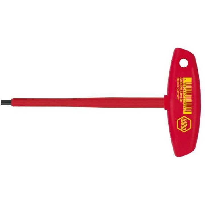 Cheie imbus Wiha Classic VDE cu mâner în T (SW8,0x150)