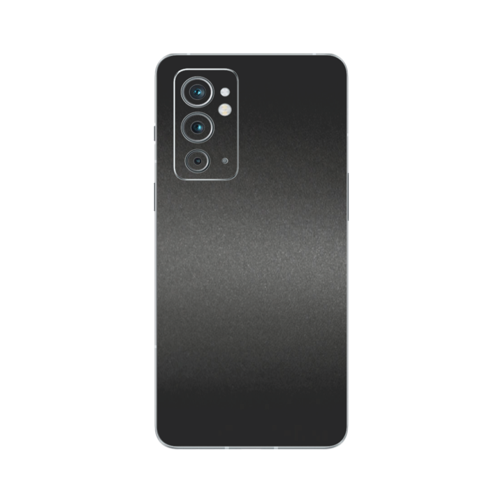 iSkinz Folie for OnePlus 9RT 5G – matt fekete 360 vágott, teljes testet fedő, tapadó bőr, hát- és oldalvédő védelem