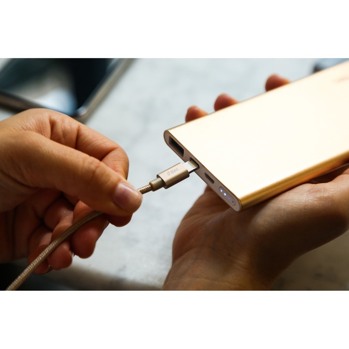 Kábel ttec, AlumiCable, Lightning Charge, adatkábel, Mfi, sötétszürke