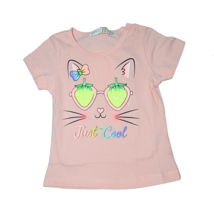 Happy House rövid ujjú póló lányoknak HH361-92, rózsaszín 78085