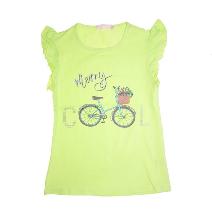 Rövid ujjú póló lányoknak Happy House WB-2948A-158-164, zöld 79462