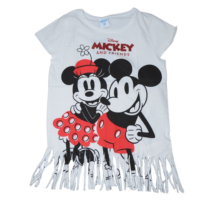 Tricou pentru fete E Plus M 847792-152, Alb 80180