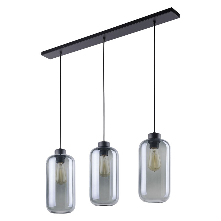 ADVITI Lazio 3p AD-LD-6229BE27S Függesztett világítótest, E27, maximum 3 x 15W, fekete