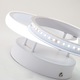 Candelabru LED 2 Circle, Goeco, Plafoniera, Aluminiu, 22 W, 25 x 17 x 9.5 cm, Alb