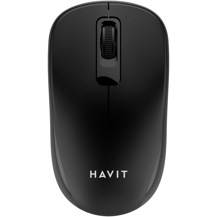 Mouse office wireless HAVIT MS626GT, 1200 dpi, 3 butoane, USB, Negru