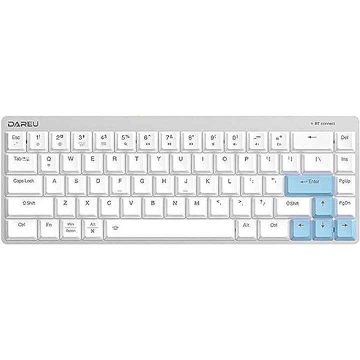 Tastatura, Dareu, EK868, Bluetooth, Alb-albastru