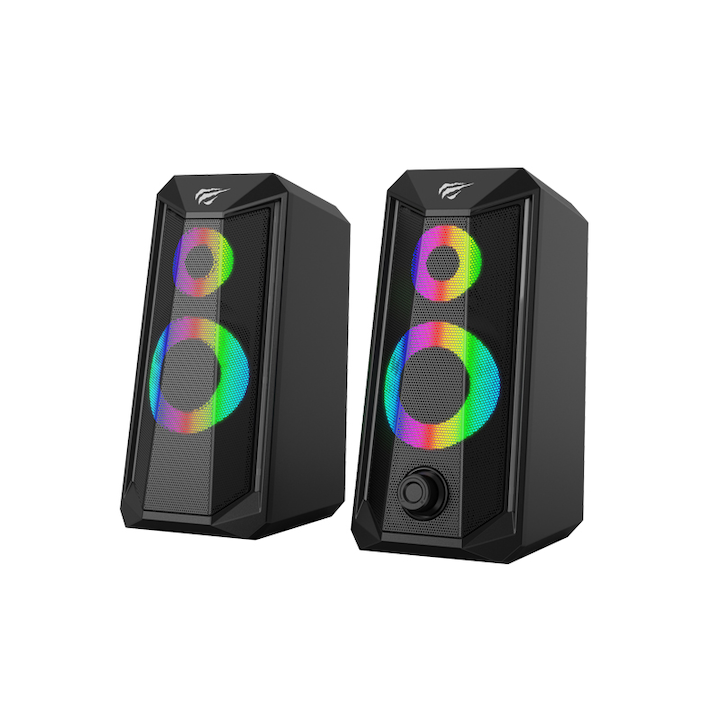 Havit SK202 2.0 hangszóró,, RGB, fekete