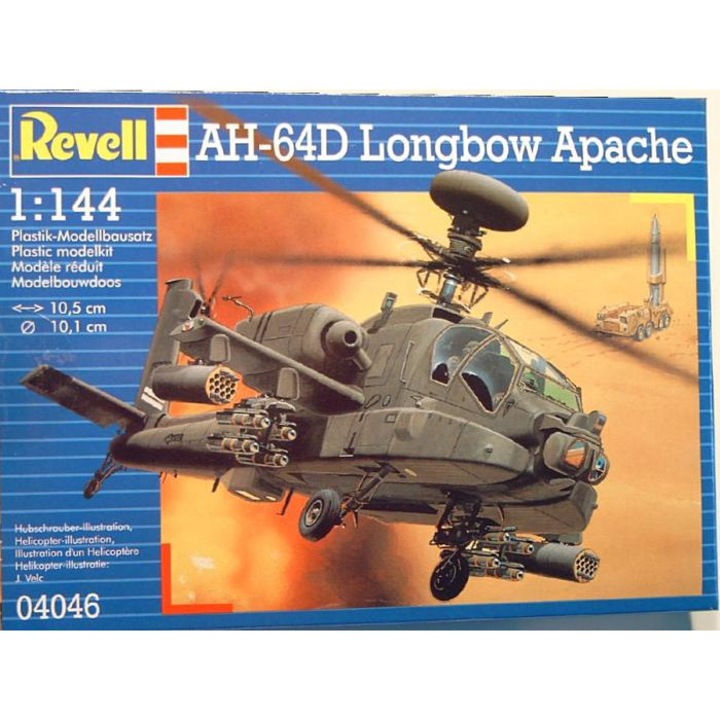 Сглобяем модел, Revell, Американски боен хеликоптер AH-64D Longbow Apache, 79 части
