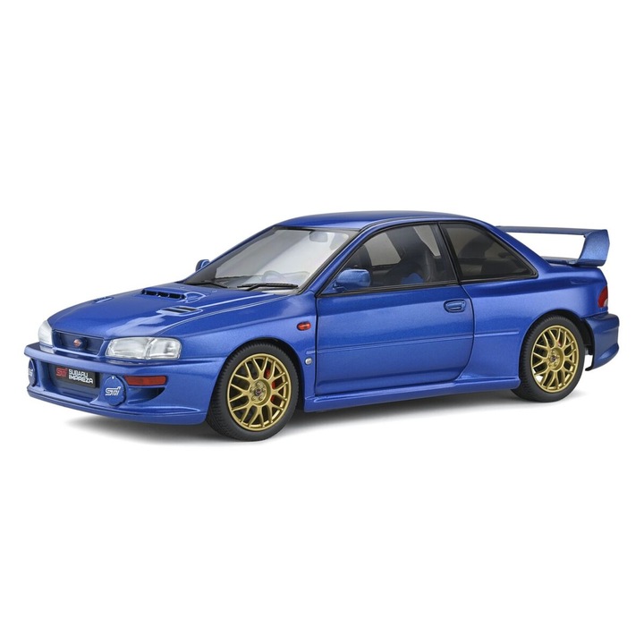 Subaru Impreza 22B kék 1998 modell autó 1:18