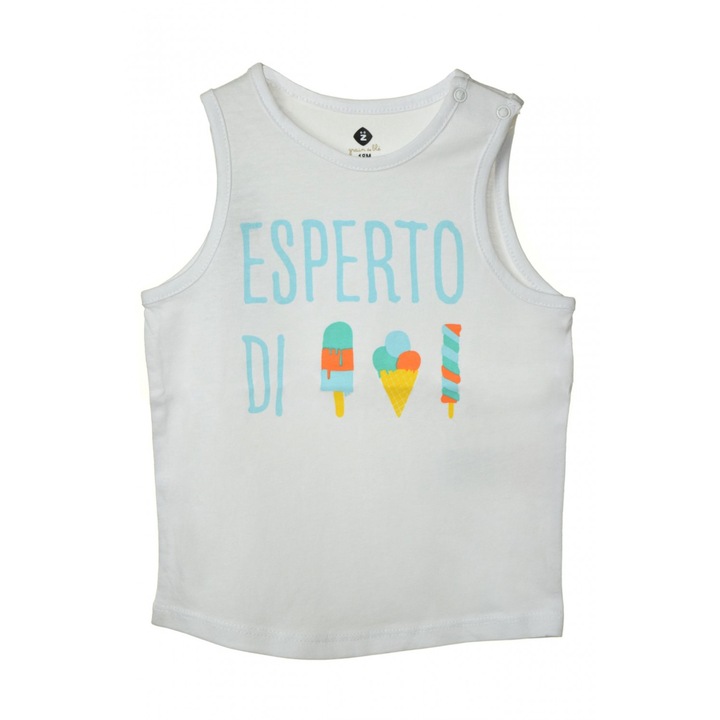 Grain de blé fehér, fagyis baba trikó