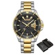 Ръчен мъжки часовник Naviforce Elegant Casual Quartz Analog Digital Неръждаема стомана
