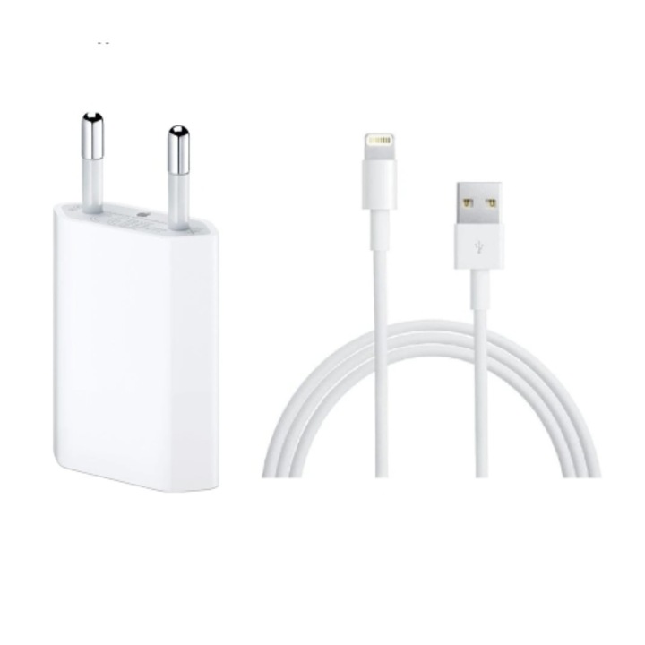 Töltő Digital One SP00205, 220v, 1 USB, Gyorstöltés, HC-16, Lightning - 2.4A, C kábel, Gyorstöltő