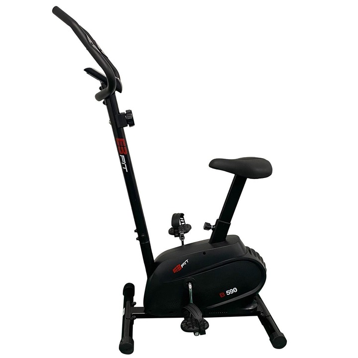 Bicicleta fitness magnetica, EB FIT, CU display LCD, 8 trepte, Greutate maxima 110kg, Negru