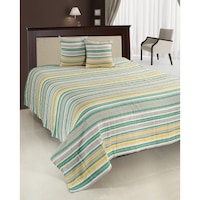 Set cuvertura dubla si doua fete de perna Heinner Home, 200x220 cm, Verde
