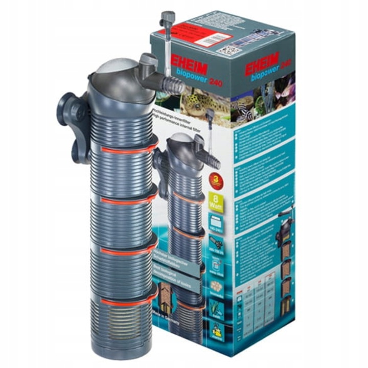 Filtru intern pentru acvariu Biopower 240, Eheim, 750 l/h, 8 W, Multicolor