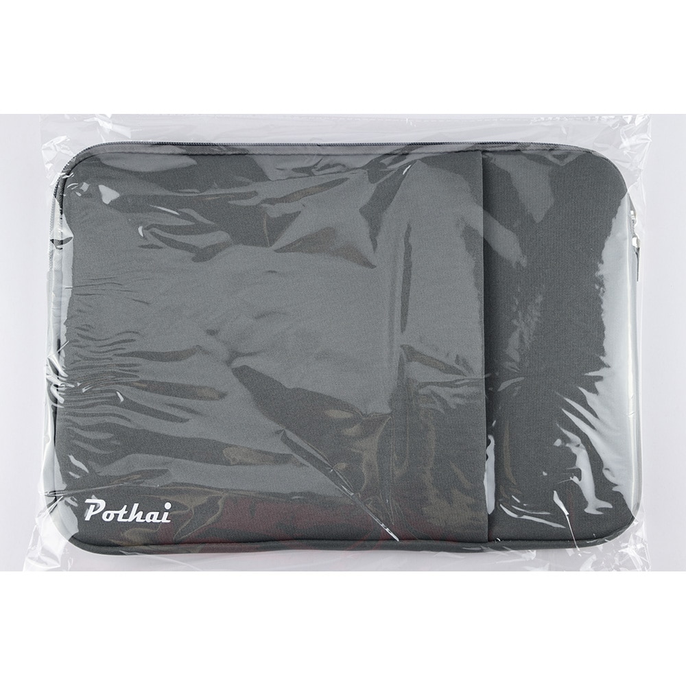 Husa laptop, Pothai, Poliester, Compatibila cu 14-14.1'', Gri