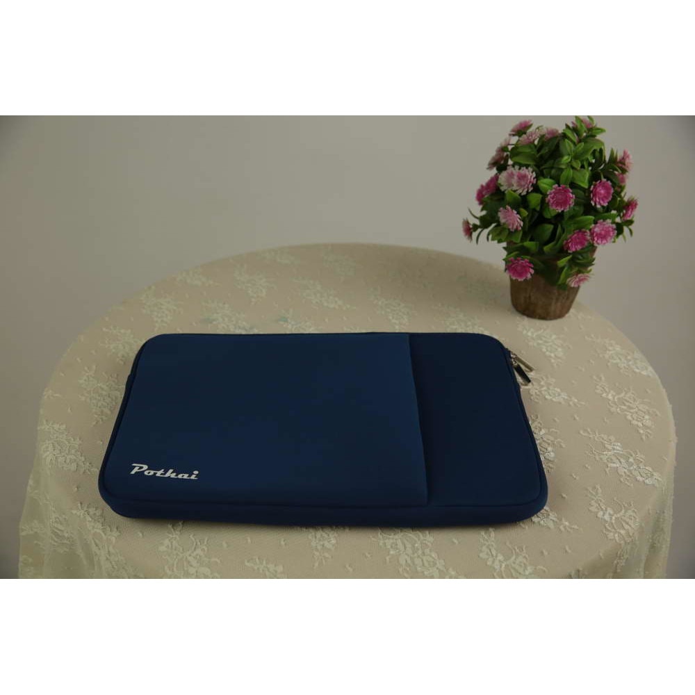 Husa laptop, Pothai, Poliester, Compatibila cu 12-12.5/13.3'', Bleumarin