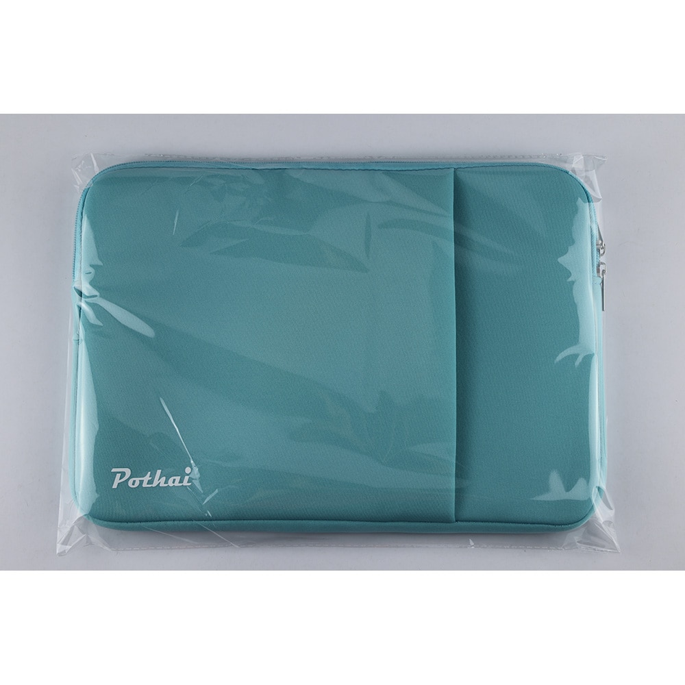 Husa laptop, Pothai, Poliester, Compatibila cu 14-14.1'', Turcoaz