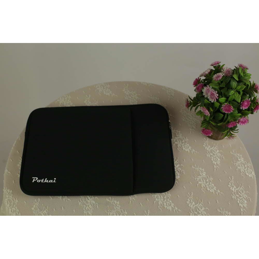Husa laptop, Pothai, Poliester, Compatibila cu 11-11.6'', Negru