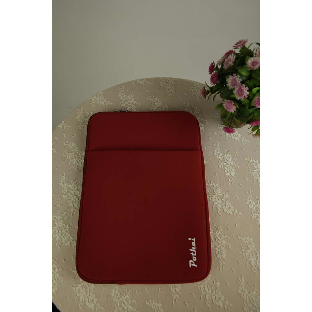 Husa laptop, Pothai, Poliester, Compatibila cu 14-14.1'', Rosu