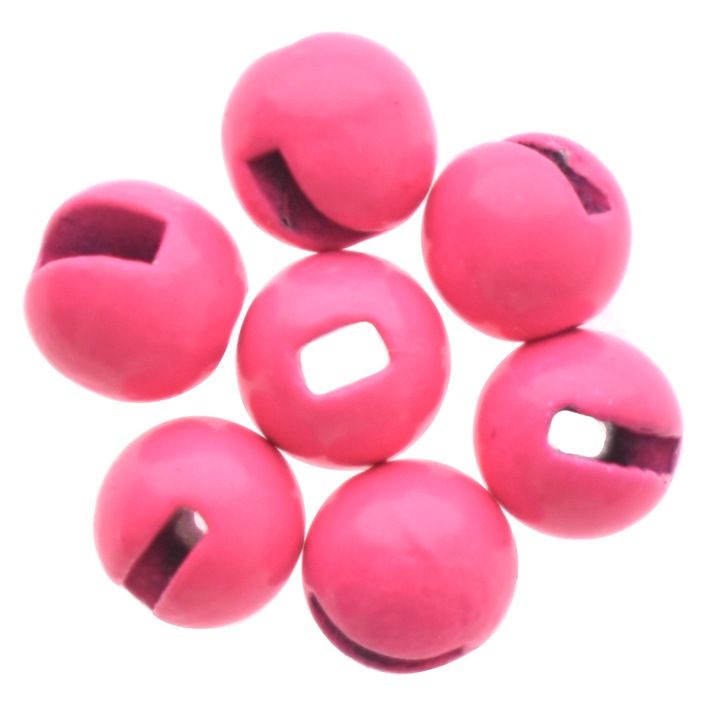 Комплект тежести за куки RTB, 10 броя, Диаметър 3.8 мм, 0.40 г, Волфрам, Розов