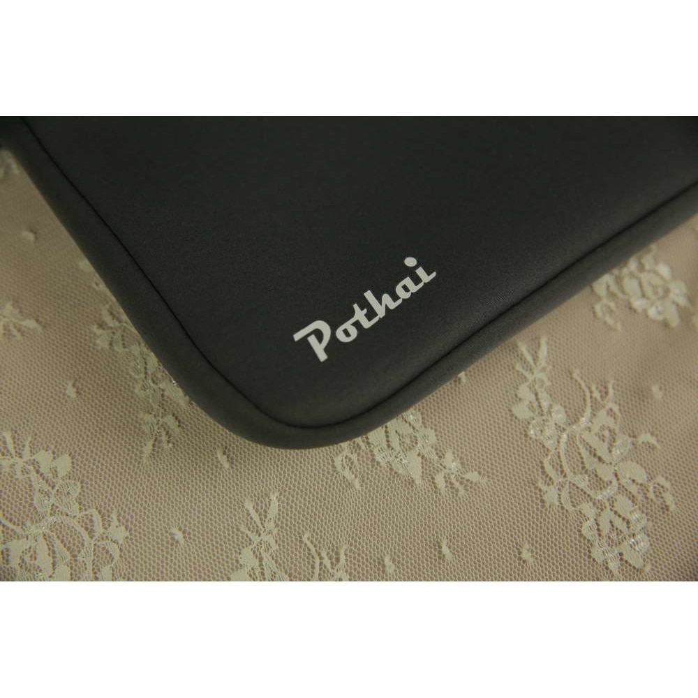Husa laptop, Pothai, Poliester, Compatibila cu 14-14.1'', Gri