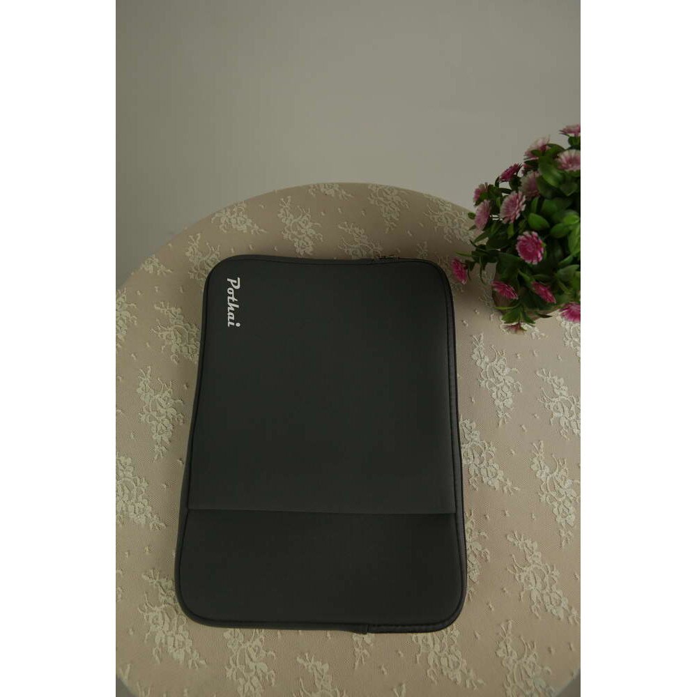 Husa laptop, Pothai, Poliester, Compatibila cu 14-14.1'', Gri
