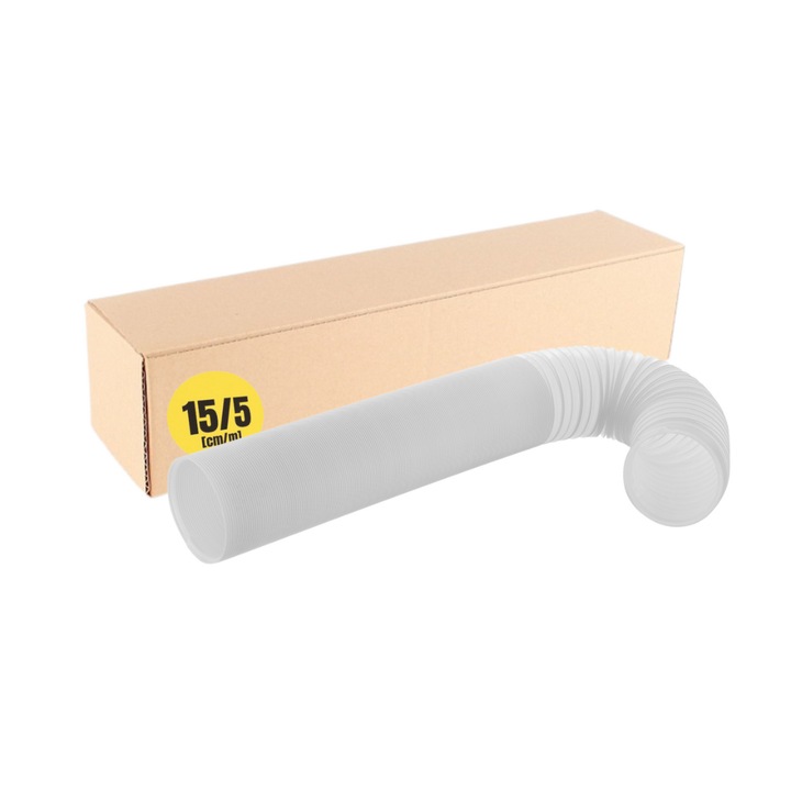Conducta pentru aer conditionat portabil, 15 cm / 5m, Mission Air, alb