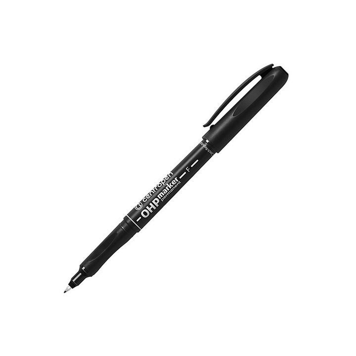Centropen OHP F tartós marker, 0,6 mm, fekete