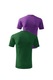 Set 2 tricouri de barbati, Malfini, Classic, Verde sticla/Violet, 3XL