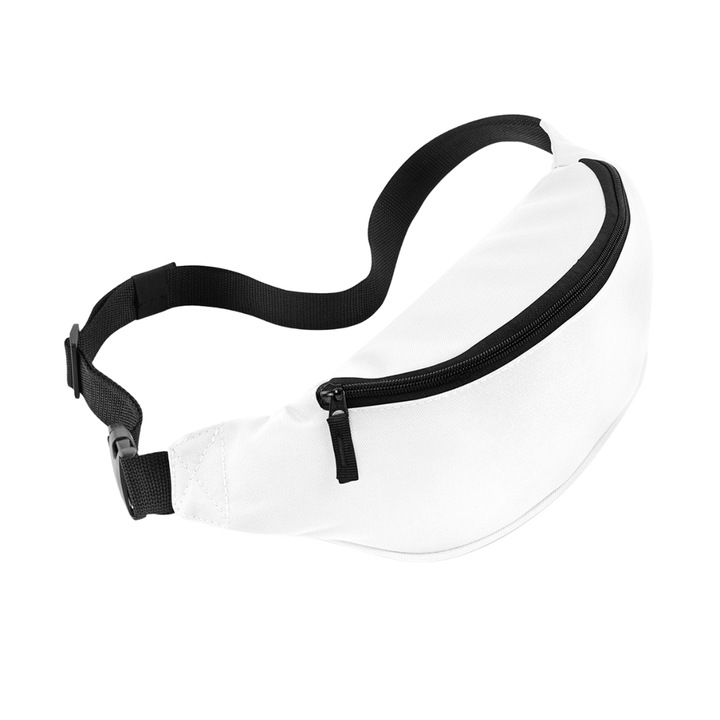 Bulitáska, Ronic, 2 zsebes, unisex, fehér