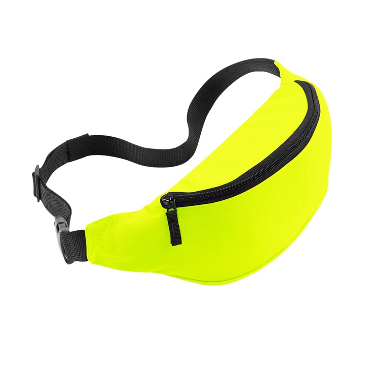 Bulitáska, Ronic, 2 zsebes, unisex, fluoreszkáló sárga