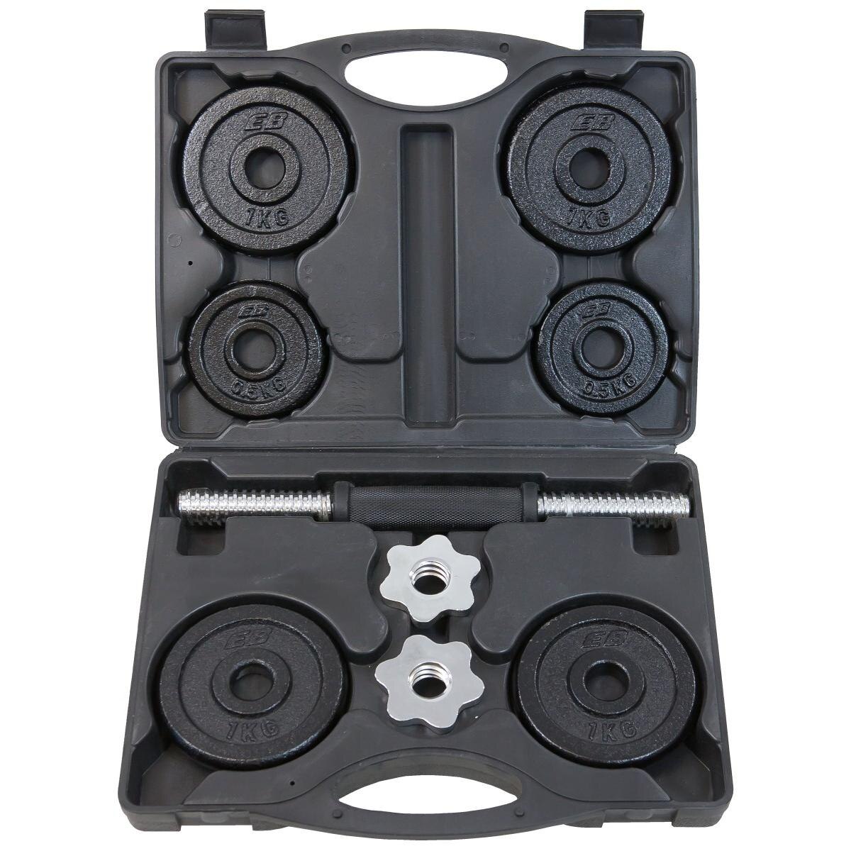 Set greutati fitness, EB Fit, 4x1kg, 2x0.5kg, Negru - eMAG.ro