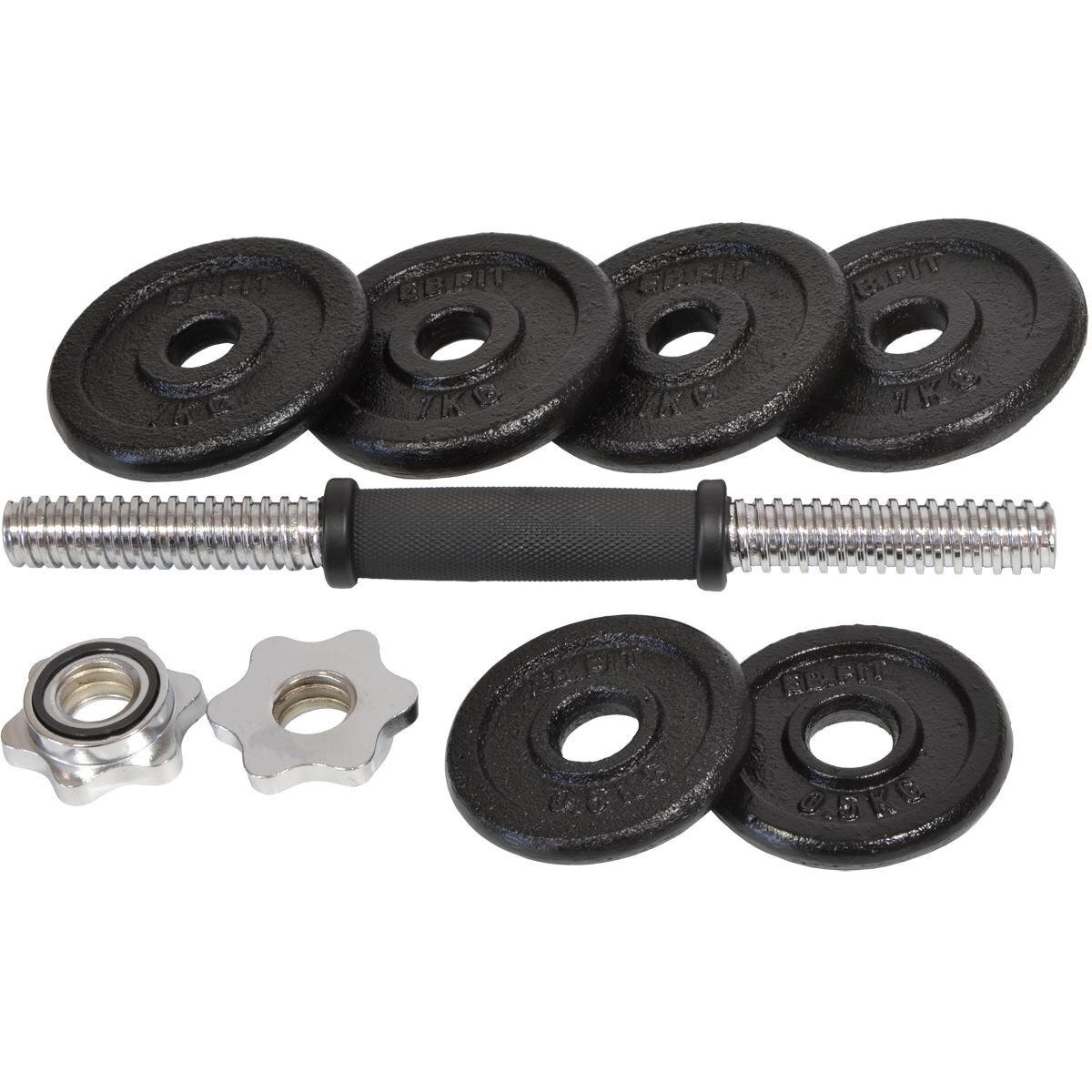 Set greutati fitness, EB Fit, 4x1kg, 2x0.5kg, Negru - eMAG.ro