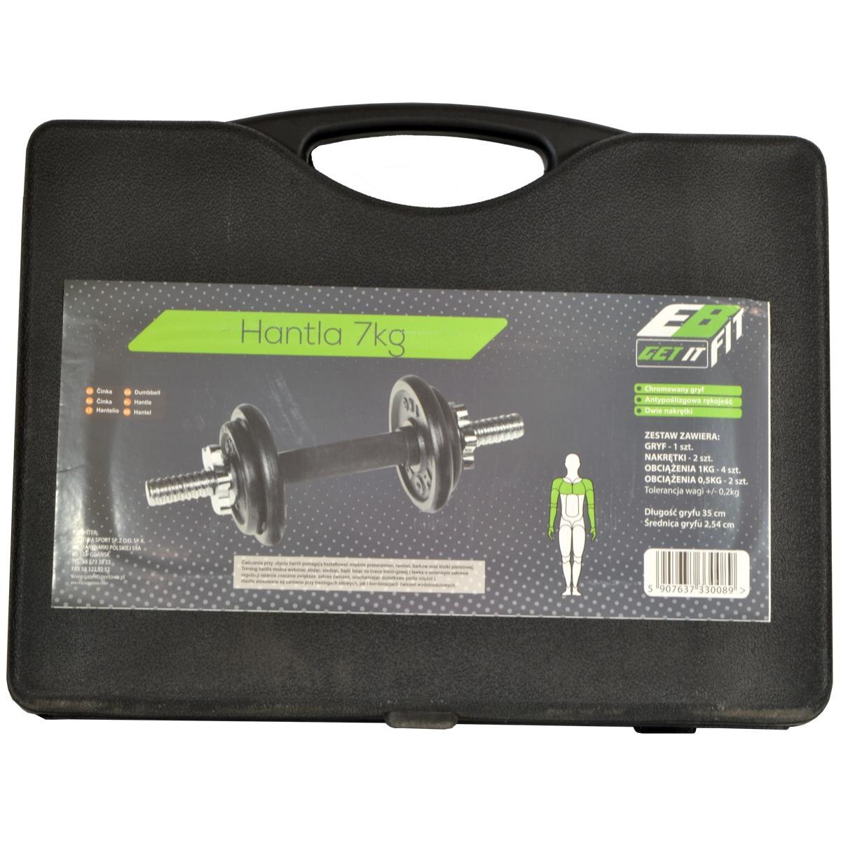 Set greutati fitness, EB Fit, 4x1kg, 2x0.5kg, Negru - eMAG.ro