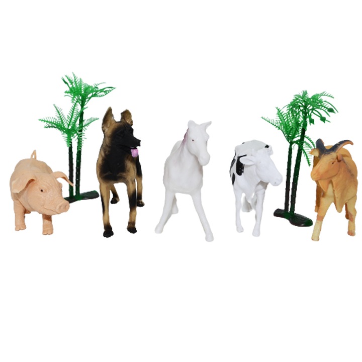 Set 8 figurine animale 12 cm OEM 566468-6, Multicolor