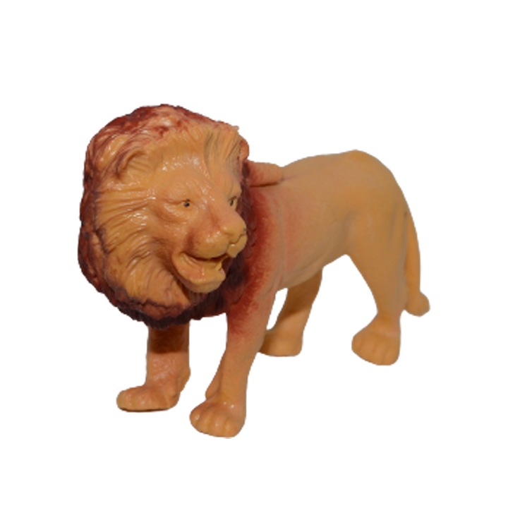 Figurina leopard 13 cm OEM 552359-3, Portocaliu