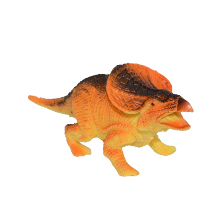 Figurina dinozaur Einiosaurus 14 cm OEM 074951, Portocaliu