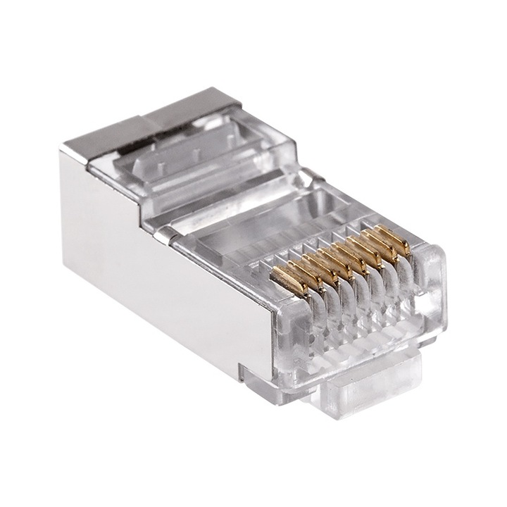 Мрежов щепсел, Екраниран, UTP, CAT6, 8 контакта, RJ45