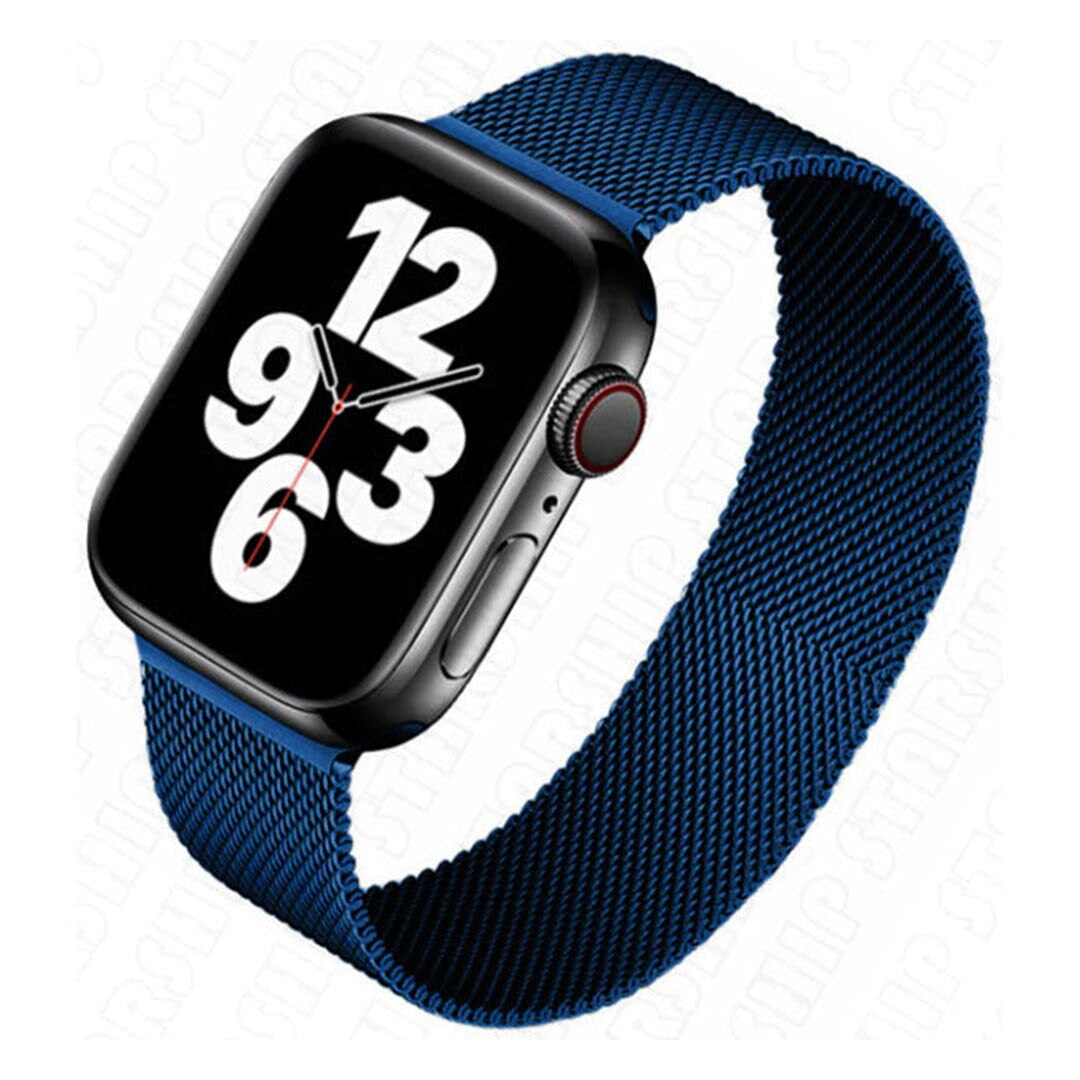 Метална каишка за Apple Watch 38мм, Тъмносиня - eMAG.bg