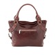 Geanta dama casual de umar, din piele naturala vachetta, coniac, P165A