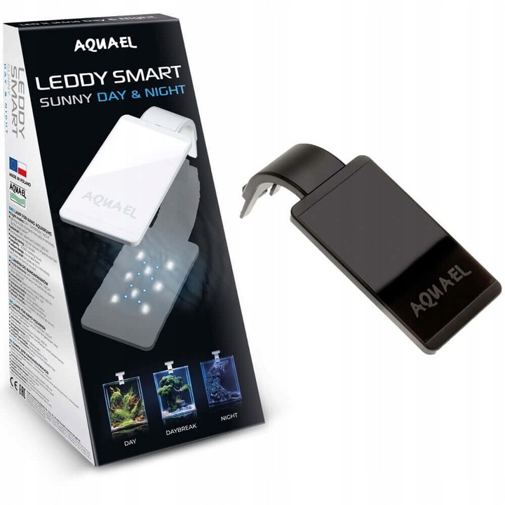 Lampa LED, Aquael, 4.8 W, 7000 k, 21.5 x 8.5 x 1 cm, Negru