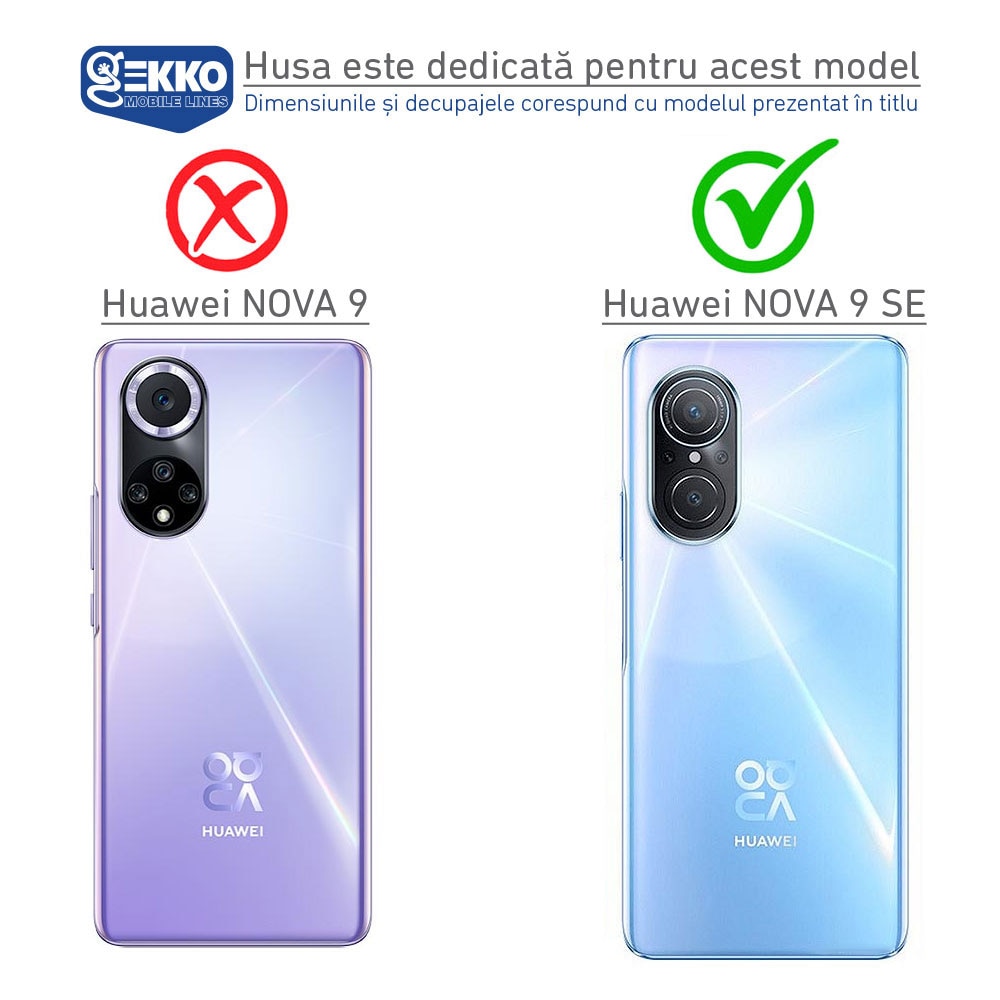 Husa pentru Huawei Nova 9 SE - Silicon Antisoc, Carbon Fiber Design - Neagra