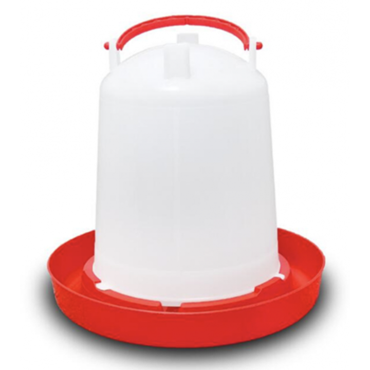 Madáritató, 1,5 l, műanyag, piros/fehér