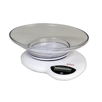 Cantar de bucatarie, Zilan ZLN 7697 ,3 Kg, Alb Display LCD Cantar de bucatarie, Zilan ZLN 7697 ,3 Kg, Alb Display LCD